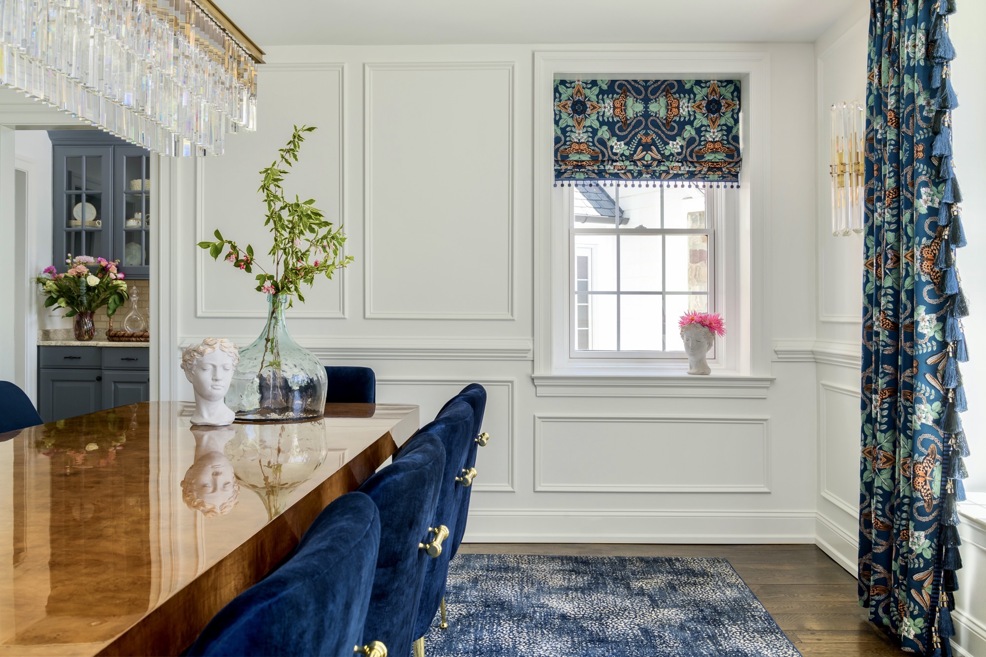 Love language is the theme for this Dining Room and Foyer transformation.