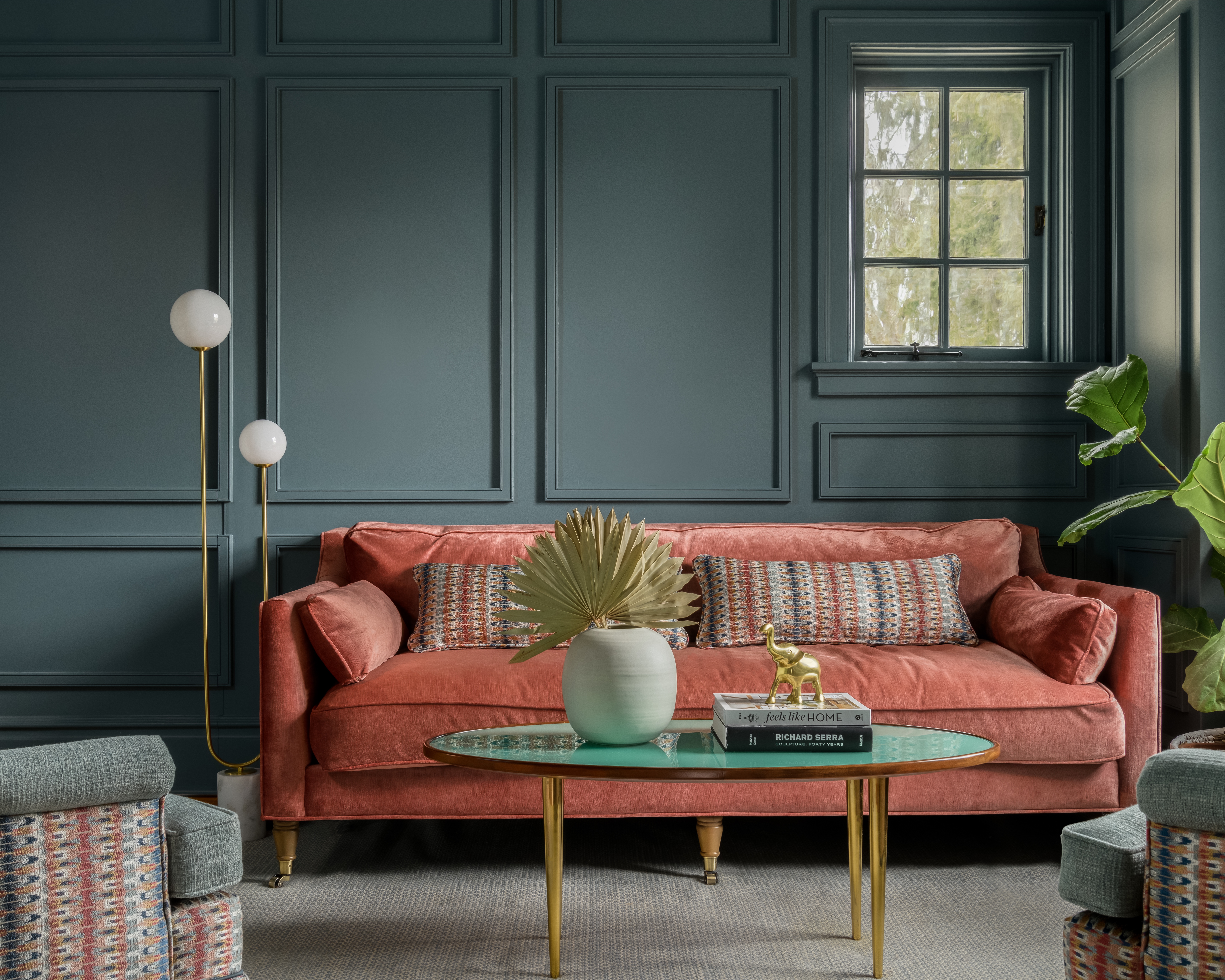 Hear No Evil, See No Evil, Speak No Evil, in these beautifully saturated spaces.